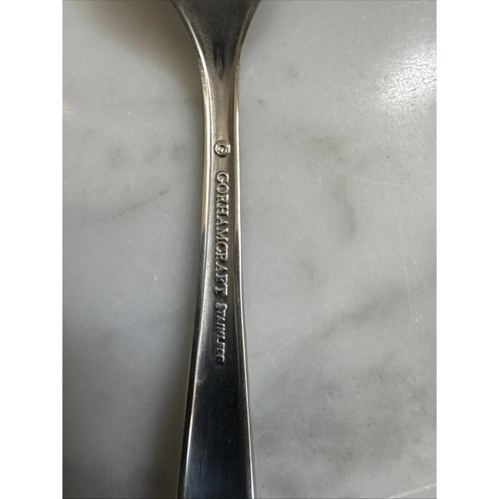Gorham Silver Autumn Mist Stainless Salad Forks Set of 2